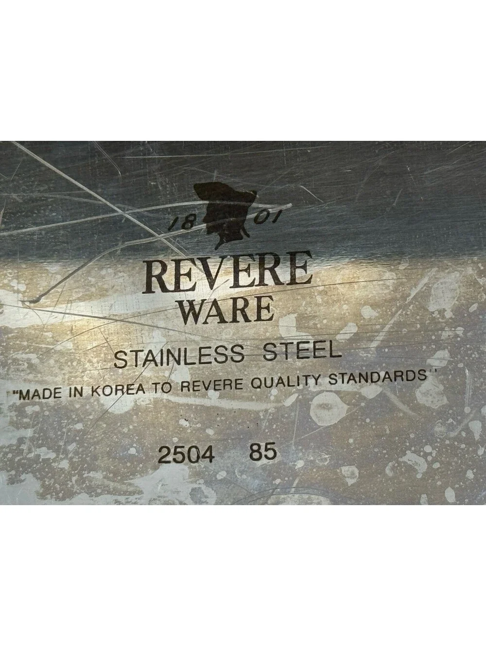 RevereWare Oval Dome Roasting Pan Stainless Steel 18 x 12  2504 VTG 2 Handles